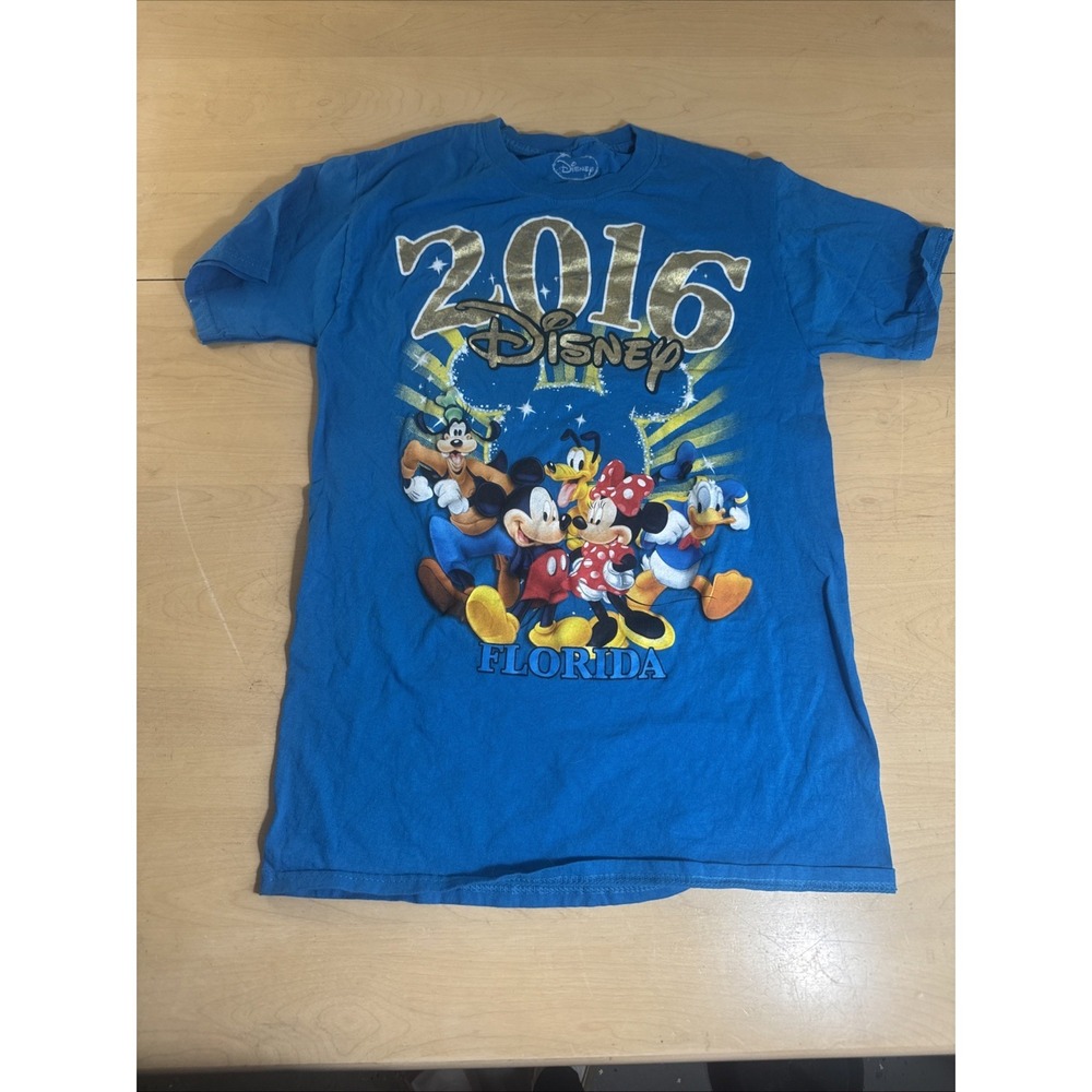 Authentic Walt Disney FLORIDA 2016 Music Magical Blue T-shirt Youth Small‎ 4/6